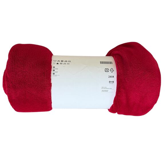 IKEA TRATTVIVA Twin Red Bedspread 70" x 98" - Picture 2 of 2